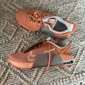 Nike Metcon 9 Flyease Amber Brown Orange Mesh Sneakers